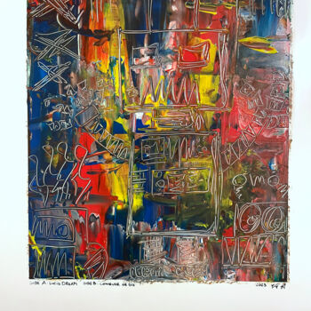 Картина под названием "A Side: Lucid dream…" - Karl Alinghi, Подлинное произведение искусства, Акрил Установлен на Алюминий