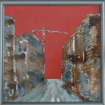 Malerei mit dem Titel "Avenue" von Karl Blanchet, Original-Kunstwerk, Öl