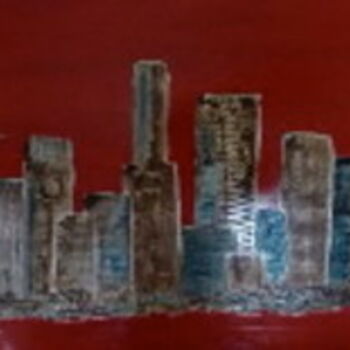 Painting titled "City" by Karl Blanchet, Original Artwork, Other