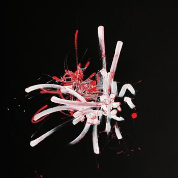 Dessin intitulée "RED 1" par Karls, Œuvre d'art originale, Acrylique