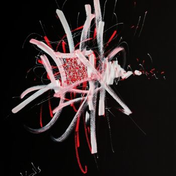 Dibujo titulada "RED 24" por Karls, Obra de arte original, Acrílico