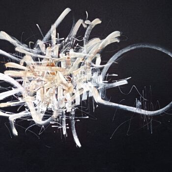 Dessin intitulée "WHITE BRAIN" par Karls, Œuvre d'art originale, Acrylique