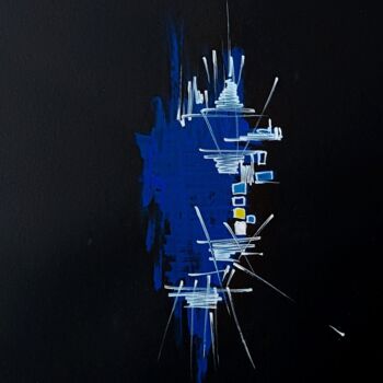 「blue 5」というタイトルの描画 Karlsによって, オリジナルのアートワーク, アクリル