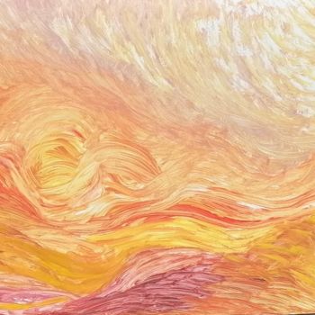 Pintura intitulada "The energy of desert" por Karmel.Art, Obras de arte originais, Óleo