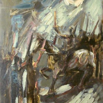 Картина под названием "Победа" - Каро Мкртчян, Подлинное произведение искусства, Масло