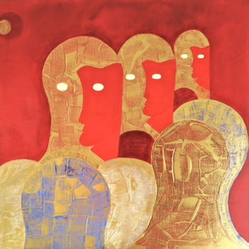 Pintura titulada "INCOGNITO" por Carole Labeyrie (Karolab), Obra de arte original, Acrílico Montado en Bastidor de camilla d…