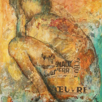 Peinture intitulée "ETRE A L'OEUVRE" par Karole Aubourg, Œuvre d'art originale, Acrylique