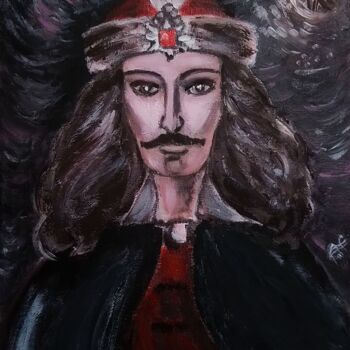 Картина под названием "Dracula.  Under the…" - Karolina Ingo (Karolina Navi -Ingo), Подлинное произведение искусства, Акрил
