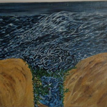 Pintura intitulada "morskie oko." por Karolina Szymańska, Obras de arte originais, Óleo