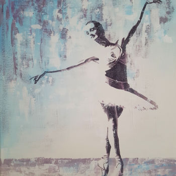 Painting titled "Ballerina" by Karolyvadi, Original Artwork, Acrylic