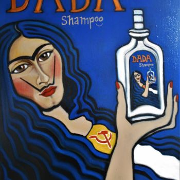Painting titled "Le shampoing dada" by Karotte, Original Artwork, Acrylic