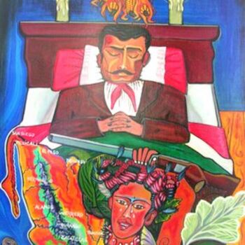 Peinture intitulée "Frida Zapata Born" par Karotte, Œuvre d'art originale, Acrylique
