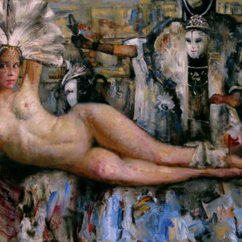 Peinture intitulée "Dream at the Veneti…" par Andrei Kartashov, Œuvre d'art originale, Huile