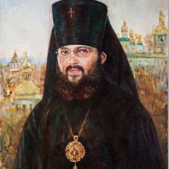 Painting titled "Mitropolit Antony" by Andrei Kartashov, Original Artwork, Oil