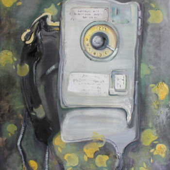 Pintura intitulada "Apple taxophone.jpg" por Anastasiia Grygorieva, Obras de arte originais, Óleo