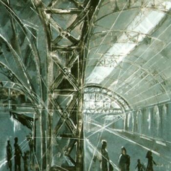 Rysunek zatytułowany „Вокзал” autorstwa Артнат, Oryginalna praca, Inny