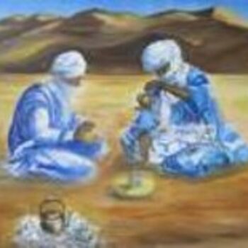 Peinture intitulée "un thé entre amis" par Karysa, Œuvre d'art originale