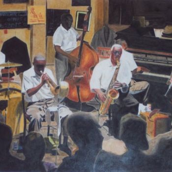 图画 标题为“jazzmen” 由Kash, 原创艺术品