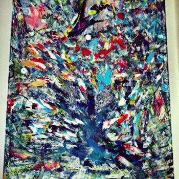 Painting titled "Éclosion ©" by Kasiopea, Original Artwork, Acrylic