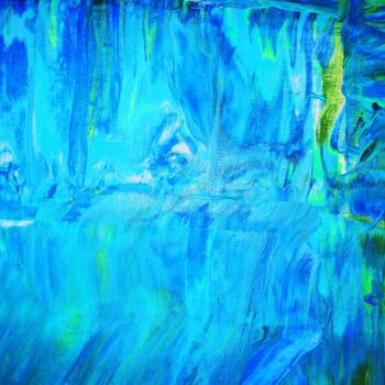 Painting titled "Reflet dans l'eau ©" by Kasiopea, Original Artwork, Acrylic