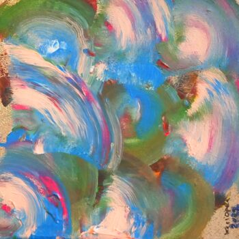 Painting titled "Mini tornades ©" by Kasiopea, Original Artwork, Acrylic