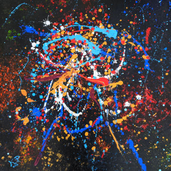 Картина под названием "Dance" - Kasia Pawlak, Подлинное произведение искусства, Акрил Установлен на Деревянная рама для носи…