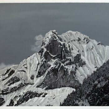 Картина под названием "Ärmighorn 2" - Kaspar Von Bergen- Mountainart, Подлинное произведение искусства, Акрил