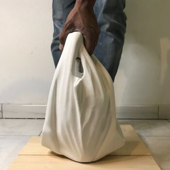 Sculptuur getiteld "Mise en abyme 3" door Kassim Baudry, Origineel Kunstwerk, Cellenbeton