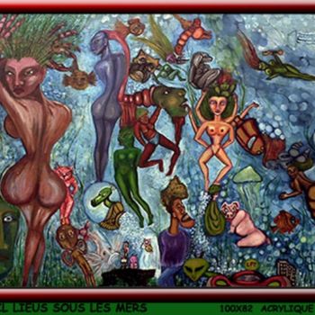 Pintura intitulada "20 mille lieu sous…" por Margarida Viegas (kassistys), Obras de arte originais, Outro