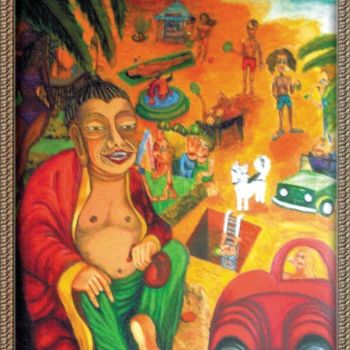 Painting titled "LE BOSS" by Margarida Viegas (kassistys), Original Artwork, Other