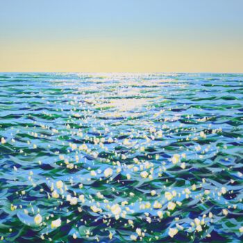 Pintura titulada "Ocean. Glare 35." por Kasta, Obra de arte original, Acrílico Montado en Bastidor de camilla de madera