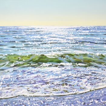 Malerei mit dem Titel "Sea 22." von Kasta, Original-Kunstwerk, Acryl Auf Keilrahmen aus Holz montiert