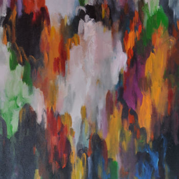 Pintura titulada "Color of the Night" por Kasun Wickramasinghe, Obra de arte original, Acrílico Montado en Bastidor de camil…