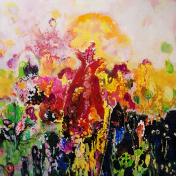Pintura titulada "Summer’s End" por Kasun Wickramasinghe, Obra de arte original, Acrílico Montado en Bastidor de camilla de…