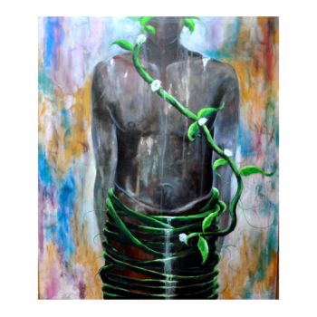 Painting titled "It Grows on You" by Kasun Wickramasinghe, Original Artwork, Acrylic Mounted on Wood Stretcher frame