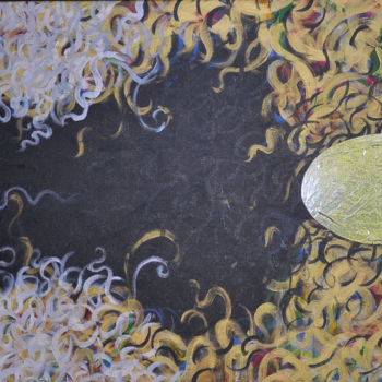 Ζωγραφική με τίτλο "Faceless Man" από Kasun Wickramasinghe, Αυθεντικά έργα τέχνης, Ακρυλικό Τοποθετήθηκε στο Ξύλινο φορείο σ…