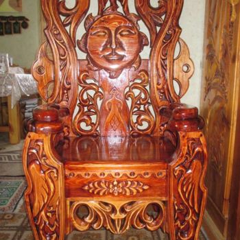 设计 标题为“Кресло-трон” 由Екатерина Кондукова, 原创艺术品, 家具