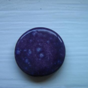Sculpture titled "purple circle bead" by Katarina Long, Original Artwork