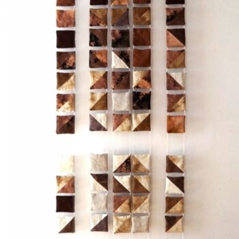 Art textile intitulée "THE LARGE CHOCOLATE…" par Katarzyna Dietrych, Œuvre d'art originale, Tapisserie
