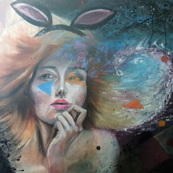 Peinture intitulée "Carefree Hedone" par Katarzyna M. Rymarz, Œuvre d'art originale, Huile