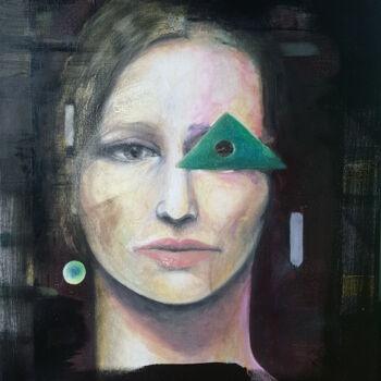 Картина под названием "Pietism, no 2" - Katarzyna M. Rymarz, Подлинное произведение искусства, Масло