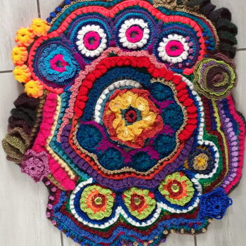 Текстильное искусство под названием "Freeform crochet -…" - Katarzyna Musielak (Kasia Leon), Подлинное произведение искусств…