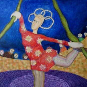 Pintura intitulada "Circus dancer" por Picture Kate, Obras de arte originais