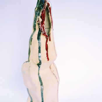 Sculpture titled "Tear" by Katarzyna Płaskowicz, Original Artwork, Ceramics