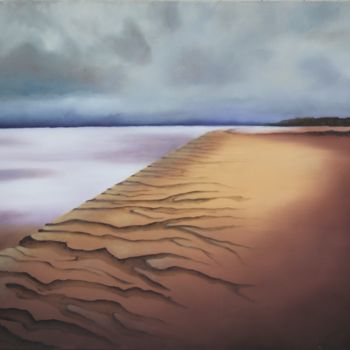 Peinture intitulée "Terre fissurée" par Katia Beranger (KatB.Art), Œuvre d'art originale, Huile