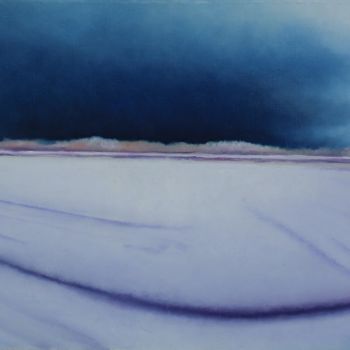 제목이 "Champs de neige"인 미술작품 Katia Beranger (KatB.Art)로, 원작, 기름