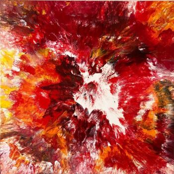 Картина под названием "Explosion" - Kate Fouques Duparc, Подлинное произведение искусства, Акрил Установлен на Деревянная ра…
