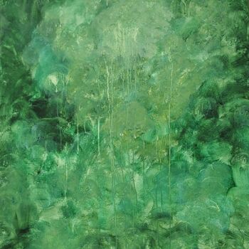 Pittura intitolato "Jungle Chaos" da Kate Hessling, Opera d'arte originale, Acrilico Montato su Telaio per barella in legno