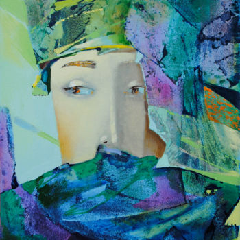 Peinture intitulée "Wrapped waves" par Kate Kulish, Œuvre d'art originale, Huile