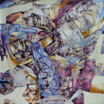 「Abstract emotions」というタイトルの絵画 Kate Kulishによって, オリジナルのアートワーク, オイル